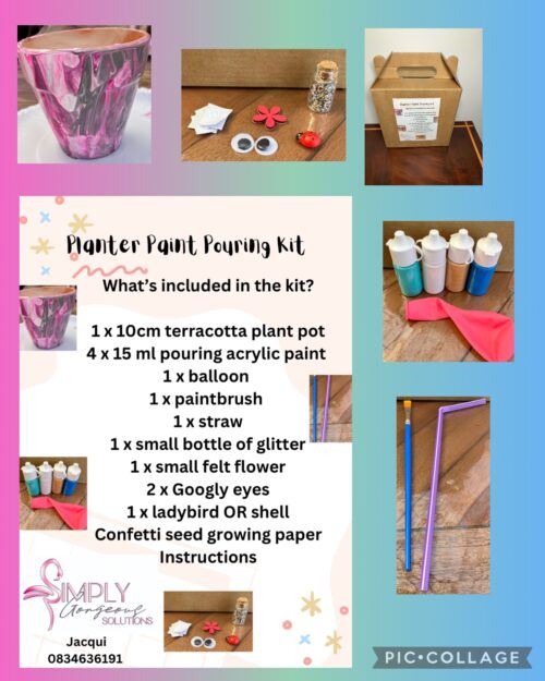 Planter Paint Pouring Kit